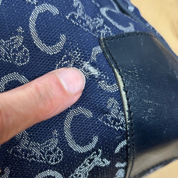 Celine Navy and Black Patterned Tote - Picture 13 of 16
